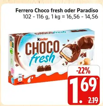 Marktkauf Ferrero choco fresh Angebot