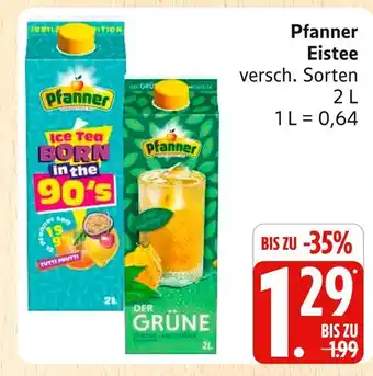 Marktkauf Pfanner ice tea born in the 90's Angebot