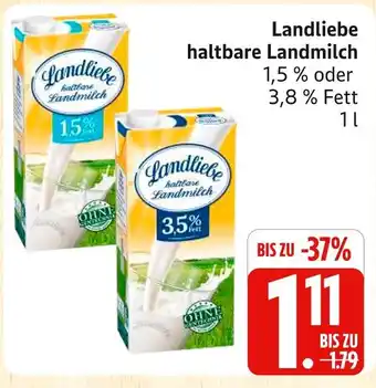 Marktkauf Landliebe haltbare landmilch 1,5 % fett Angebot