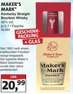 Lösch Depot MAKER'S MARK Kentucky Straight Bourbon Whisky Angebot