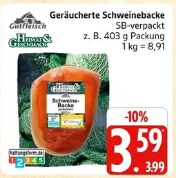 Marktkauf Gutfleisch geräucherte schweinebacke Angebot