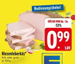 Edeka Riesenleberkäs Angebot