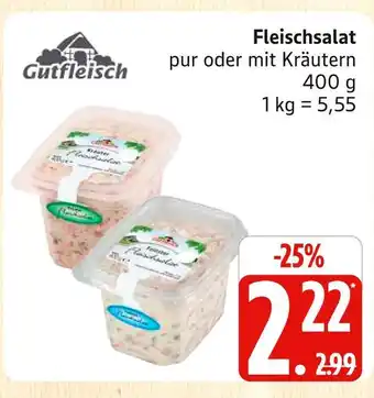 Marktkauf Gutfleisch fleischsalat pur Angebot