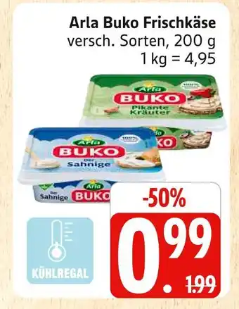 Marktkauf Arla buko frischkäse pikante kräuter Angebot