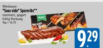 Edeka Wiesbauer sous vide spareribs Angebot
