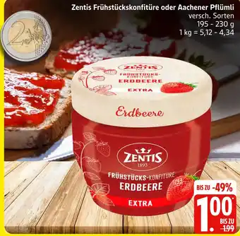 Marktkauf Zentis frühstückskonfitüre erdbeere extra Angebot