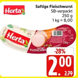 Marktkauf Herta saftige fleischwurst Angebot