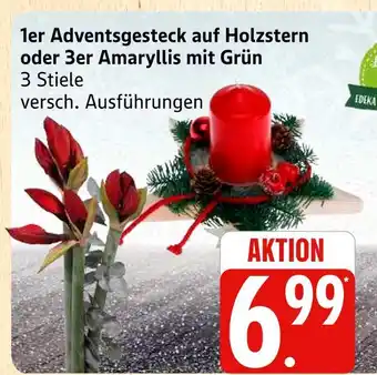 Marktkauf Adventsgesteck auf holzstern Angebot