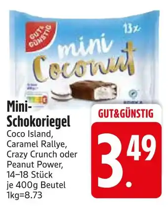 Edeka Gut&günstig mini-schokoriegel coco island Angebot