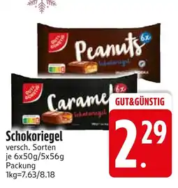 Edeka Gut & günstig peanuts schokoriegel Angebot