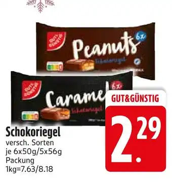Edeka Gut & günstig peanuts schokoriegel Angebot