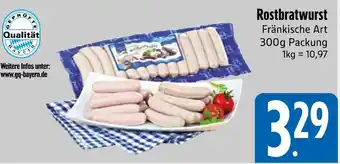 Edeka Rostbratwurst fränkische art Angebot
