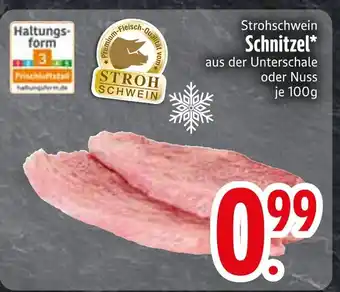 Edeka Strohschwein schnitzel aus der unterschale Angebot