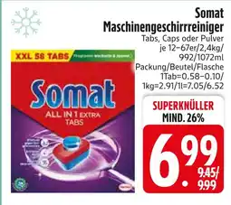 Edeka Somat maschinengeschirrreiniger tabs Angebot