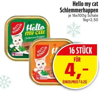 Edeka Gut & günstig hello my cat schlemmerhappen Angebot