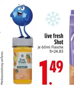 Edeka Live fresh shot Angebot