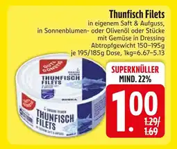 Edeka Thunfisch filets Angebot