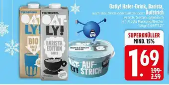 Edeka Oatly! hafer-drink bio Angebot