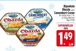 Edeka Alpenhain obazda Angebot