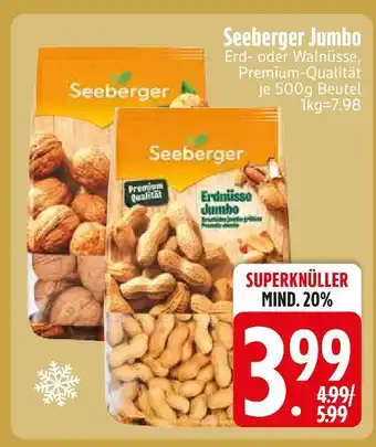 Edeka Seeberger erdnüsse jumbo Angebot