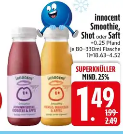 Edeka Innocent smoothie johannisbeere, erdbeere & apfel Angebot