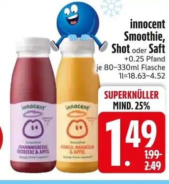 Edeka Innocent smoothie johannisbeere, erdbeere & apfel Angebot