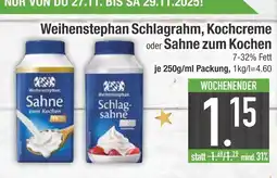 Edeka Weihenstephan sahne zum kochen Angebot