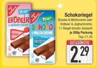 Edeka Gut & günstig schokoriegel schoko & milchcreme Angebot