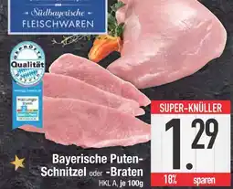 Edeka Bayerische puten-schnitzel Angebot
