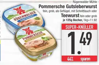 Edeka Rügenwalder mühle pommersche gutsleberwurst fein Angebot