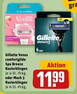 REWE Gillette venus comfortglide spa breeze rasierklingen Angebot