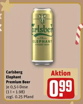 REWE Carlsberg elephant premium beer Angebot