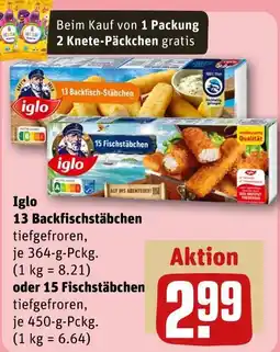 REWE Iglo 13 backfisch-stäbchen Angebot