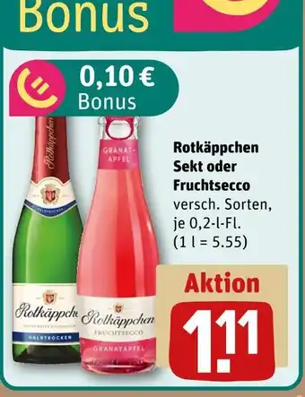 REWE Rotkäppchen sekt oder fruchtsecco Angebot
