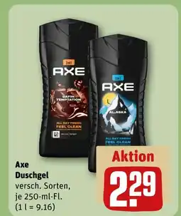 REWE Axe dark temptation duschgel Angebot