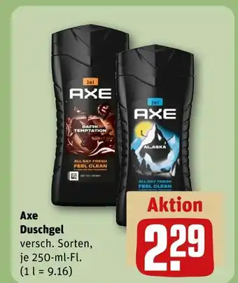 REWE Axe dark temptation duschgel Angebot