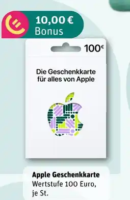 REWE Apple geschenkkarte Angebot