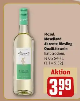 REWE Moselland akzente riesling qualitätswein Angebot