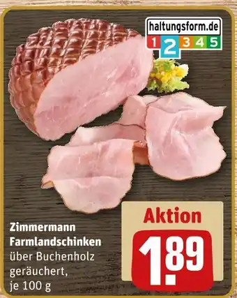 REWE Zimmermann farmlandschinken Angebot
