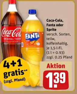 REWE Coca-cola, fanta oder sprite Angebot