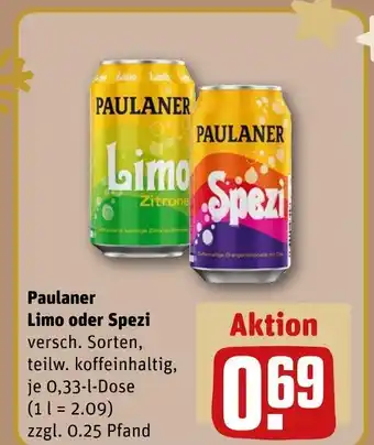 REWE Paulaner limo Angebot