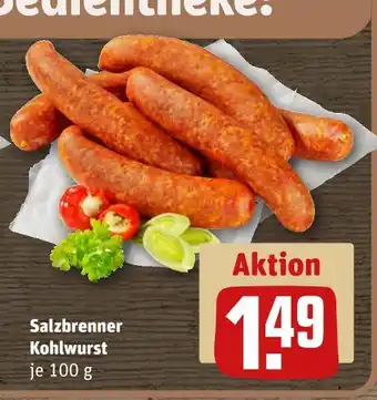 REWE Salzbrenner kohlwurst Angebot