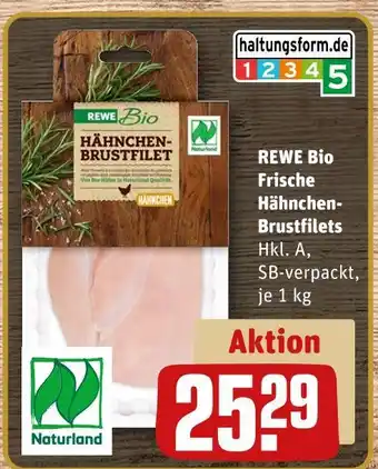 REWE Rewe bio frische hähnchen-brustfilets Angebot