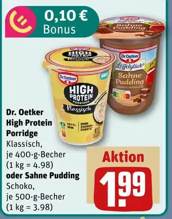REWE Dr. oetker high protein porridge klassisch Angebot