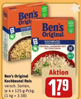 REWE Ben's original kochbeutel reis Angebot