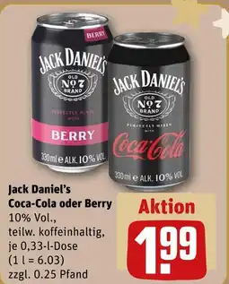 REWE Jack daniel’s coca-cola Angebot