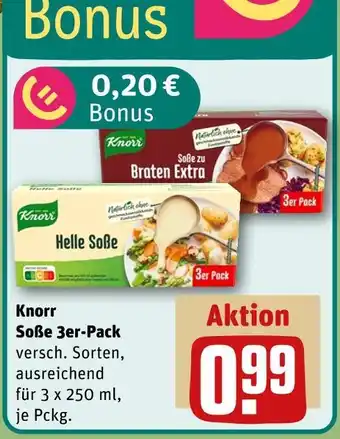 REWE Knorr soße 3er-pack Angebot
