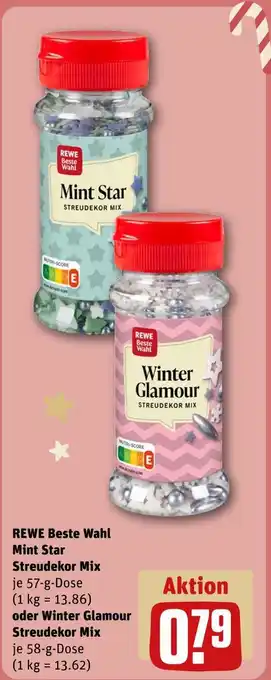 REWE Rewe beste wahl mint star streudekor mix Angebot