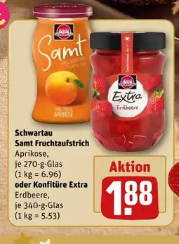 REWE Schwartau samt fruchtaufstrich aprikose Angebot