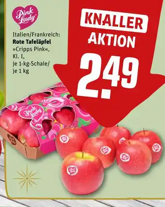REWE Pink lady rote tafeläpfel cripps pink Angebot